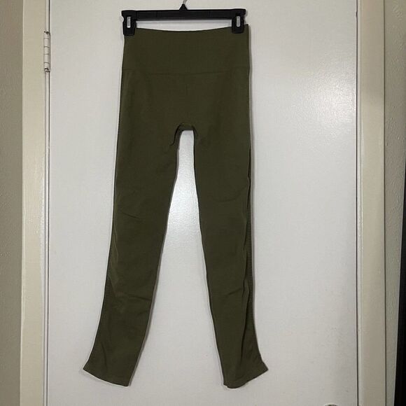 Free People FP movement olive green seamless leggings size M/L - Picture 1 of 5